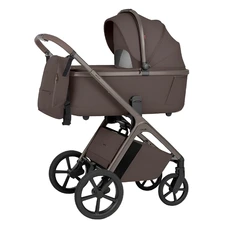 Универсальная коляска 2 в 1 Carrello Vector CRL-6553 Coffee Beige коричневая алюминиевая рама